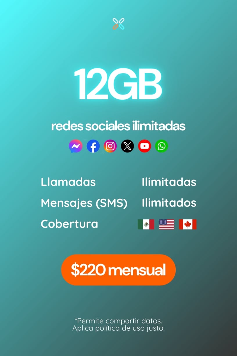 12GB Plan POPULAR mensual
